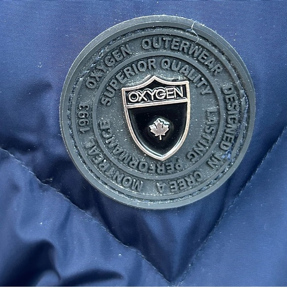 Oxygen Navy 3/4 length Parka, size XXL - Picture 8 of 13